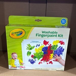 Crayola Washable Fingerpaint Kit - Vibrant Colors